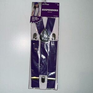 Suspenders, Purple Color fits Adults and kids 6+ NWT